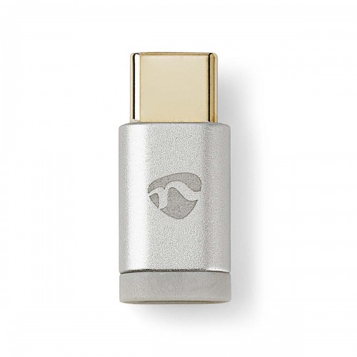 USB-C™ Adapter | USB 2.0 | USB-C™ Male | USB Micro-B Female | 480 Mbps | Rond | Verguld | Zilver | Cover Window Box - cctb60910al