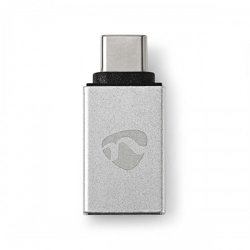 USB-C™ Adapter | USB 3.2 Gen 1 | USB-C™ Male | USB-A Female | 5 Gbps | Rond | Vernikkeld | Zilver | Cover Window Box - cctb60915al