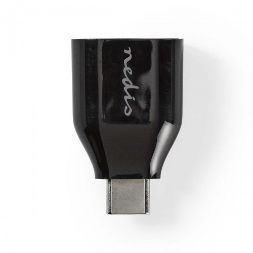 USB-C™ Adapter | USB 3.2 Gen 1 | USB-C™ Male | USB-A Female | Rond | Vernikkeld | Zwart | Polybag - ccgp60915bk