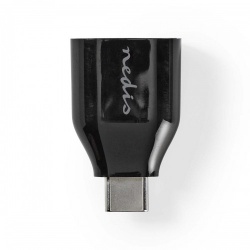 USB-C™ Adapter | USB 3.2 Gen 1 | USB-C™ Male | USB-A Female | 5 Gbps | Rond | Vernikkeld | Zwart | Doos - ccgb60915bk