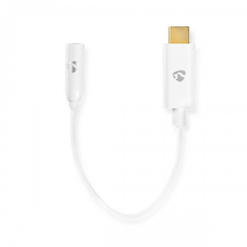 USB-C™ Adapter | USB 3.1 | USB-C™ Male | 3,5 mm Female | 0.15 m | Rond | Vernikkeld | PVC | Wit | Doos - ccbw65950wt015