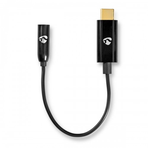 USB-C™ Adapter | USB 3.2 Gen 1 | USB-C™ Male | 3,5 mm Female | 0.15 m | Rond | Vernikkeld | PVC | Zwart | Doos - ccbw65950bk015