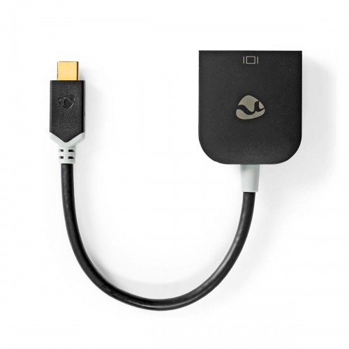 USB-C™ Adapter | USB 3.2 Gen 1 | USB-C™ Male | VGA Female 15p | 1920x1200 | 0.20 m | Rond | Verguld | PVC | Antraciet | Window Box met Euro Lock - ccbw64852at02