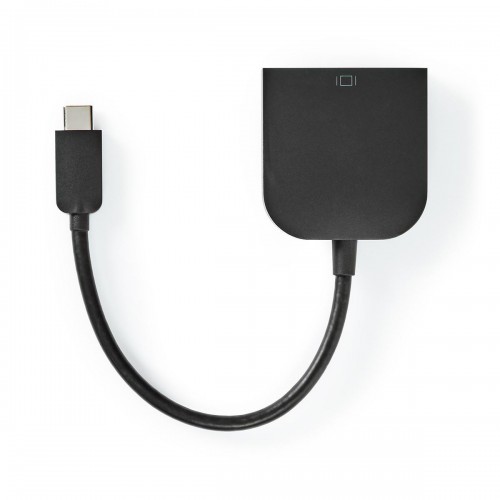 USB-C™ Adapter | USB 3.2 Gen 1 | USB-C™ Male | DVI-D 24+1-Pins Female | 1080p | 0.20 m | Rond | Vernikkeld | PVC | Zwart | Polybag - ccgp64552bk02