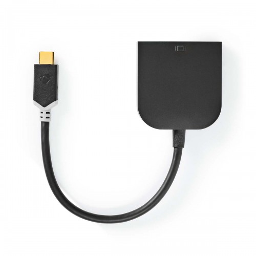 USB-C™ Adapter | USB 3.2 Gen 1 | USB-C™ Male | DVI-D 24+1-Pins Female | 1080p | 0.20 m | Rond | Verguld | PVC | Antraciet | Window Box met Euro Lock - ccbw64552at02