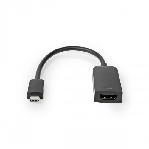 USB-C™ Adapter | USB 3.2 Gen 1 | USB-C™ Male | HDMI™ Female | 4K@60Hz | 0.20 m | Rond | Vernikkeld | PVC | Zwart | Doos - ccgb64652bk02