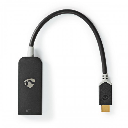 USB-C™ Adapter | USB 3.2 Gen 1 | USB-C™ Male | DisplayPort Female | 0.20 m | Rond | Verguld | PVC | Antraciet | Window Box - ccbw64352at02