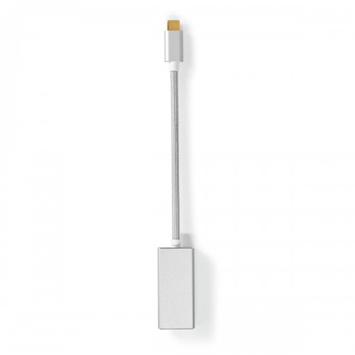 USB-C™ Adapter | USB 3.2 Gen 1 | USB-C™ Male | Mini DisplayPort Female | 0.20 m | Rond | Verguld | Gevlochten / Nylon | Zilver | Cover Window Box - cctb64550al02