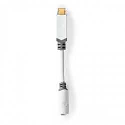 USB-C™ Adapter | USB 2.0 | USB-C™ Male | 3,5 mm Female | 0.10 m | Rond | Verguld | PVC | Wit | Doos - ccbw65950wt01