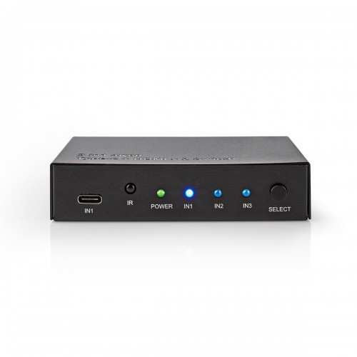 HDMI™-Switch | 3 poort(en) | 1x USB-C™ / 2x HDMI™ Input | 1x HDMI™ Output | 4K@60Hz | 18.0 Gbps | Metaal | Antraciet - vswi34721at