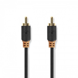Digitale Audiokabel | RCA Male | RCA Male | Verguld | 2.00 m | Rond | PVC | Antraciet | Doos - cabw24170at20