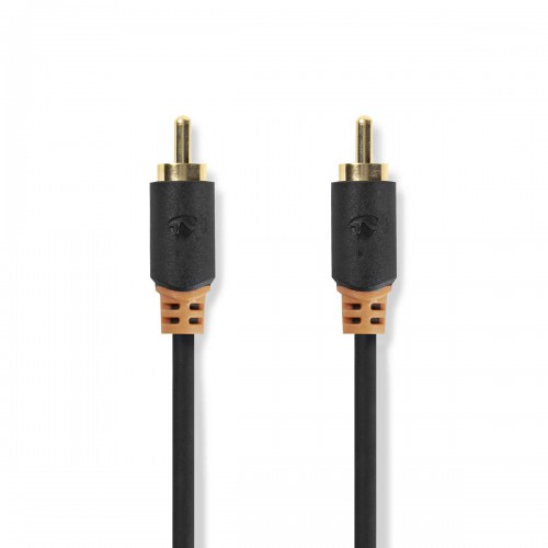 Digitale Audiokabel | RCA Male | RCA Male | Verguld | 2.00 m | Rond | PVC | Antraciet | Doos - cabw24170at20
