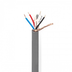 DMX-Kabel | 110 Ohm | 20 x 0.12 mm | 100.0 m | Rond | PVC | Donkergrijs | Rol - cotr15020gy100