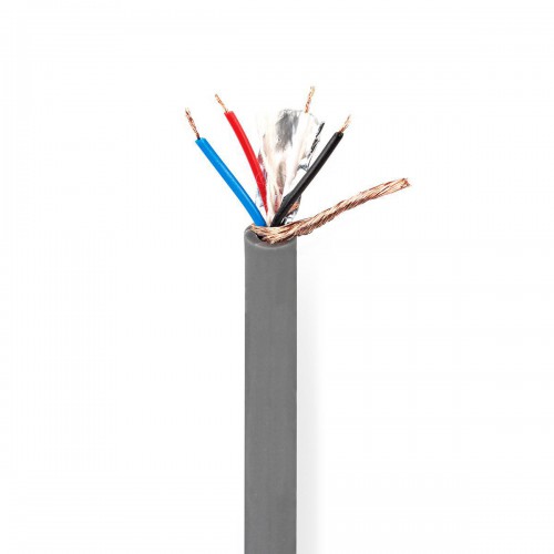 DMX-Kabel | 110 Ohm | 20 x 0.12 mm | 100.0 m | Rond | PVC | Donkergrijs | Rol - cotr15020gy100