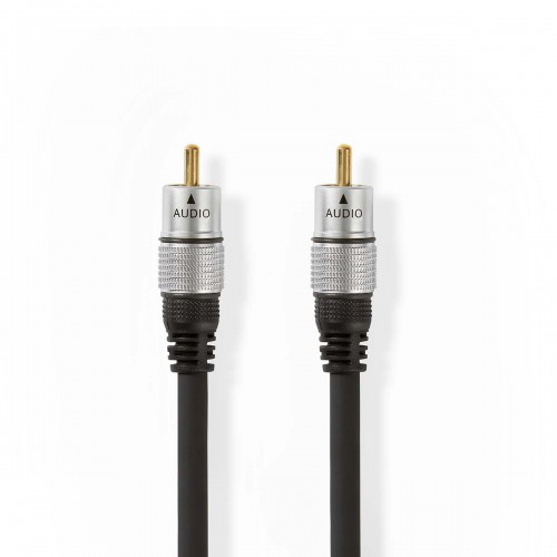 Digitale Audiokabel | RCA Male | RCA Male | Verguld | 10.0 m | Rond | PVC | Antraciet | Doos - cagc24170at100