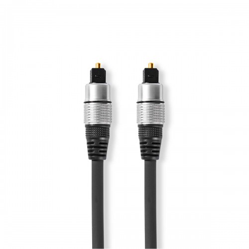 Optische Audiokabel | TosLink Male | TosLink Male | 0.80 m | Rond | PVC | Antraciet | Doos - cagc25000at075