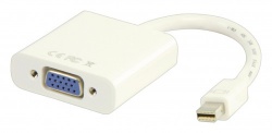 Mini DisplayPort Kabel Mini-DisplayPort Male - VGA Female 15-Pins 0.20 m Wit - vlmp37850w0.20