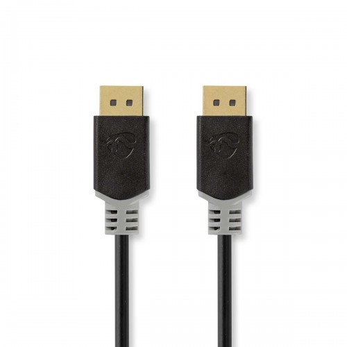 DisplayPort-Kabel | DisplayPort Male | DisplayPort Male | 4K@60Hz | Verguld | 2.00 m | Rond | PVC | Antraciet / Grijs | Doos - ccbw37000at20