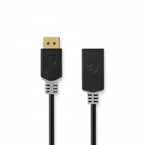 DisplayPort-Kabel | DisplayPort Male | HDMI™ Connector | 4K@30Hz | Verguld | 0.20 m | Rond | PVC | Antraciet | Doos - ccbw37150at02