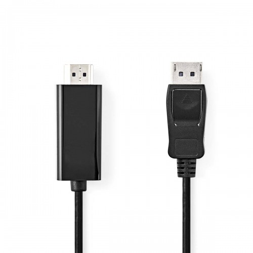 DisplayPort-Kabel | DisplayPort Male | HDMI™ Connector | 1080p | Vernikkeld | 1.00 m | Rond | PVC | Zwart | Envelop - ccgp37100bk10