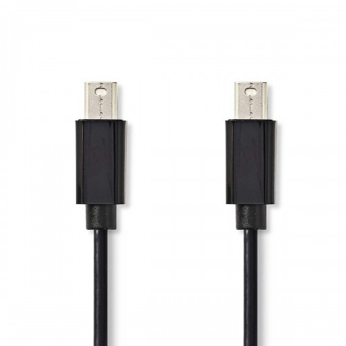 Mini DisplayPort-Kabel | DisplayPort 1.2 | Mini-DisplayPort Male | Mini-DisplayPort Male | 21.6 Gbps | Vernikkeld | 1.00 m | Rond | PVC | Zwart | Polybag - ccgp37500bk10