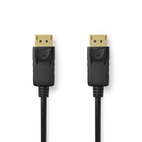 DisplayPort-Kabel | DisplayPort Male | DisplayPort Male | 8K@60Hz | Vernikkeld | 2.00 m | Rond | PVC | Zwart | Doos - ccgb37014bk20