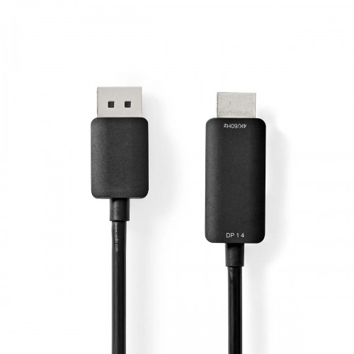 DisplayPort-Kabel | DisplayPort Male | HDMI™ Connector | 4K@60Hz | Vernikkeld | 2.00 m | Rond | PVC | Zwart | Doos - ccgb37104bk20