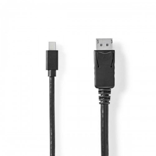 Mini DisplayPort-Kabel | DisplayPort 1.4 | Mini-DisplayPort Male | DisplayPort Male | 48 Gbps | Vernikkeld | 2.00 m | Rond | PVC | Zwart | Blister - ccgb37404bk20