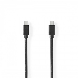 Mini DisplayPort-Kabel | DisplayPort 1.4 | Mini-DisplayPort Male | Mini-DisplayPort Male | 48 Gbps | Vernikkeld | 2.00 m | Rond | PVC | Zwart | Polybag - ccgp37504bk20
