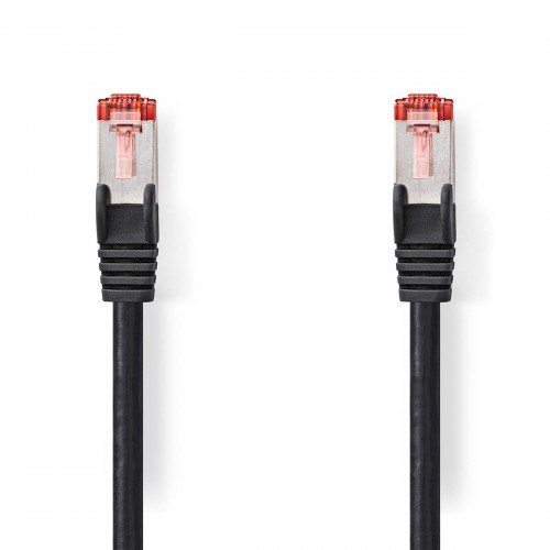 CAT6-kabel | RJ45 Male | RJ45 Male | S/FTP | 0.15 m | Rond | LSZH | Zwart | Envelop - ccgp85221bk015