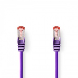 CAT6-kabel | RJ45 Male | RJ45 Male | S/FTP | 2.00 m | Rond | LSZH | Violet | Envelop - ccgp85221vt20