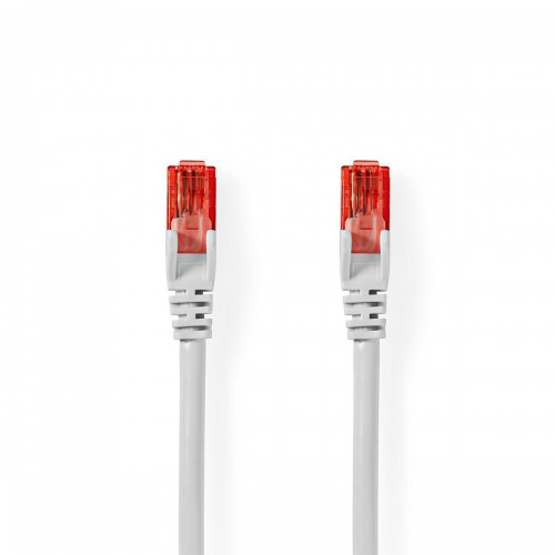 CAT6-kabel | RJ45 Male | RJ45 Male | U/UTP | 30.0 m | Rond | PVC | Wit | Polybag - ccgp85200wt300