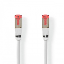 CAT6-kabel | RJ45 Male | RJ45 Male | S/FTP | 7.50 m | Rond | PVC | Wit | Label - ccgt85221wt75