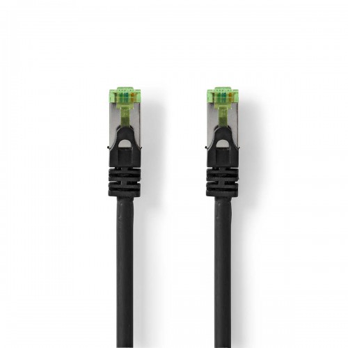 CAT7-Kabel | S/FTP | RJ45 Male | RJ45 Male | 10.0 m | Snagless | Rond | LSZH | Zwart | Envelop - ccgp85420bk100