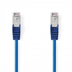 CAT5e-Kabel | SF/UTP | RJ45 Male | RJ45 Male | 2.00 m | Rond | PVC | Blauw | Label - ccgl85121bu20