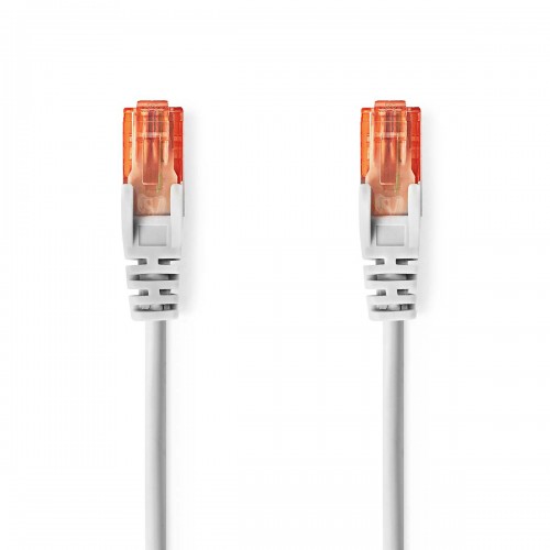 CAT6-kabel | RJ45 Male | RJ45 Male | U/UTP | 1.00 m | Rond | PVC | Grijs | Label - ccgl85200gy10