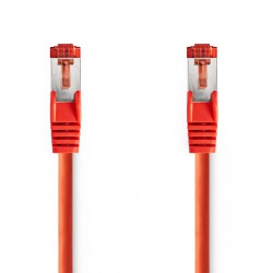 CAT6-kabel | RJ45 Male | RJ45 Male | S/FTP | 1.00 m | Rond | LSZH | Rood | Label - ccgl85221rd10