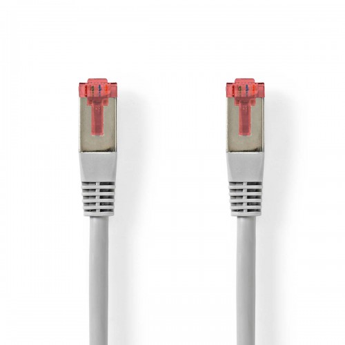 CAT6-kabel | RJ45 Male | RJ45 Male | SF/UTP | 10.0 m | Rond | PVC | Grijs | Label - ccgl85220gy100