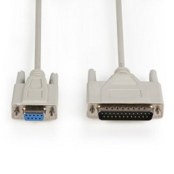 Seriële kabel SUB-D 9-Pins Female - SUB-D 25-Pins Male 2.00 m Ivoor - vlcp52131i20