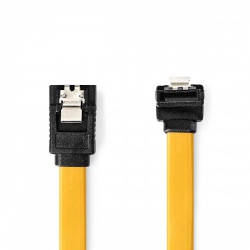SATA Kabel | 6 Gbps | SATA 7-Pins Female | SATA 7-Pins Female | Vernikkeld | 0.50 m | Plat | PVC | Geel | Envelop - ccgp73255ye05