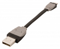 Data en Oplaadkabel Apple Lightning - USB A Male 0.10 m Zwart - bbm39300b01