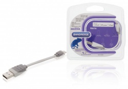 Data en Oplaadkabel Apple Lightning - USB A Male 0.10 m Wit - bbm39300w01