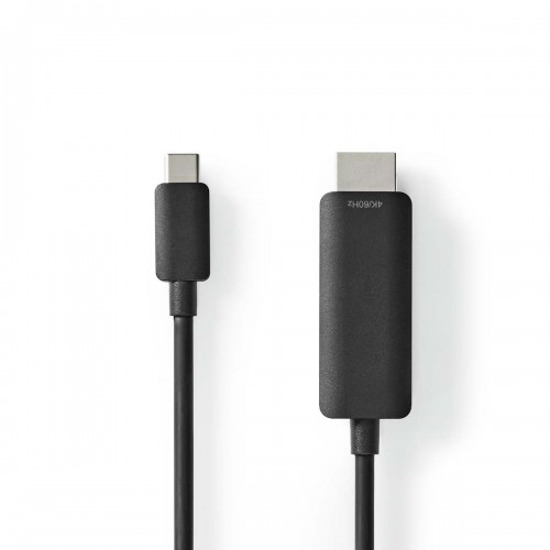 USB-C™ Adapter | USB 3.2 Gen 1 | USB-C™ Male | HDMI™ Connector | 4K@60Hz | 1.00 m | Rond | Vernikkeld | PVC | Zwart | Envelop - ccgp64655bk10