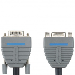 VGA Verlengkabel VGA Male - VGA Female 15-Pins 2.00 m Blauw - bcl1002