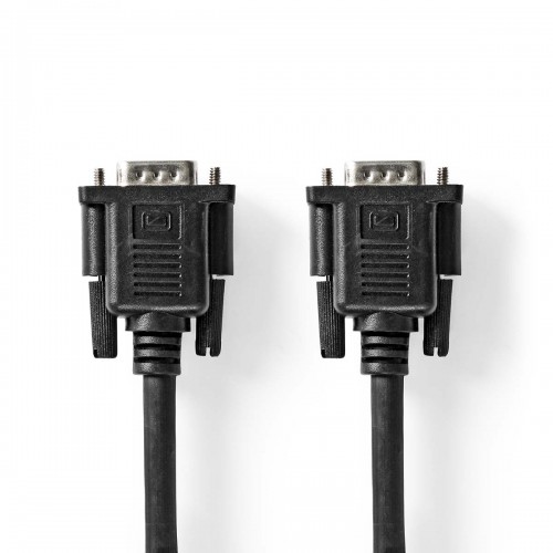 VGA-Kabel | VGA Male | VGA Female 15p | Vernikkeld | Maximale resolutie: 1280x800 | 10.0 m | Rond | ABS | Zwart | Polybag - ccgp59100bk100