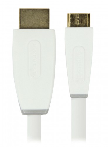 High Speed HDMI kabel met Ethernet HDMI-Connector - HDMI Mini-Connector Male 1.00 m Wit - bbm34500w10