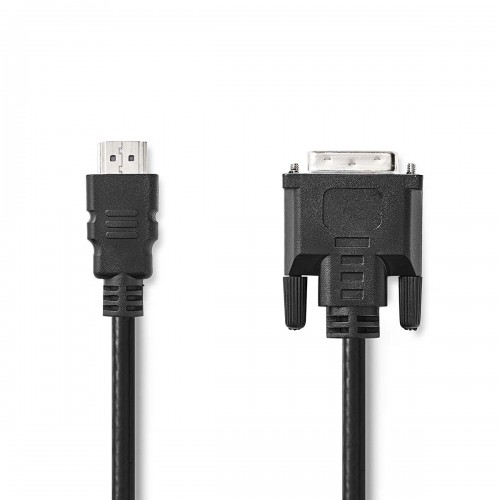 HDMI™ Kabel | HDMI™ Connector | DVI-D 24+1-Pins Male | 1080p | Vernikkeld | 2.00 m | Recht | PVC | Zwart | Envelop - ccgp34800bk20