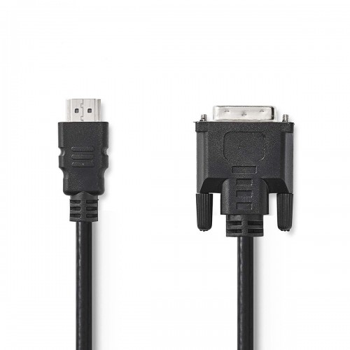 HDMI™ Kabel | HDMI™ Connector | DVI-D 24+1-Pins Male | 1080p | Vernikkeld | 5.00 m | Recht | PVC | Zwart | Polybag - ccgp34800bk50