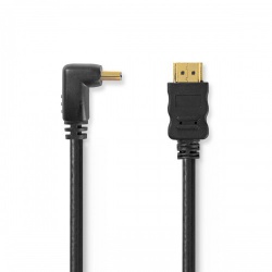 High Speed ​​HDMI™-Kabel met Ethernet | HDMI™ Connector | HDMI™ Connector | 4K@30Hz | 10.2 Gbps | 1.50 m | Rond | PVC | Zwart | Envelop - cvgp34200bk15