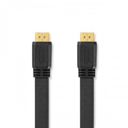 High Speed ​​HDMI™-Kabel met Ethernet | HDMI™ Connector | HDMI™ Connector | 4K@30Hz | 10.2 Gbps | 3.00 m | Plat | PVC | Zwart | Polybag - cvgp34100bk30